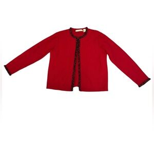 Wool Cardigan with Looped Detail